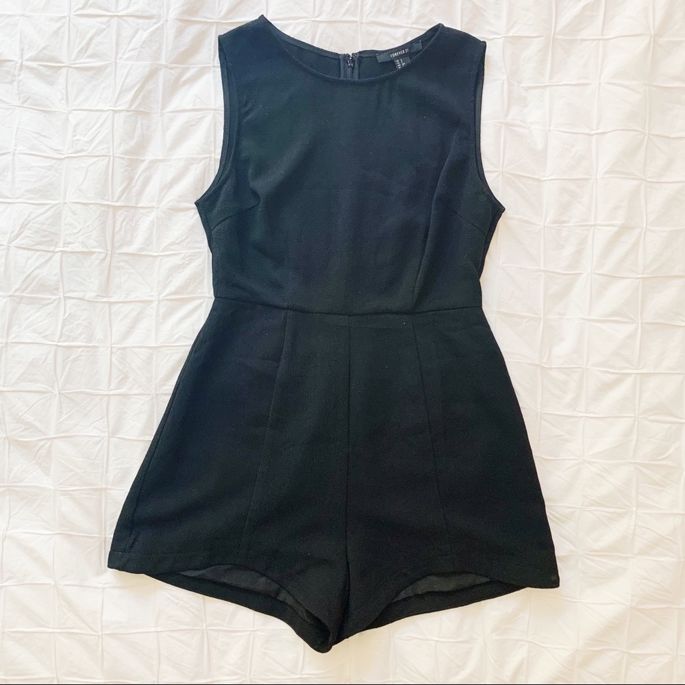 Forever 21 Textured Knit Tulip Romper